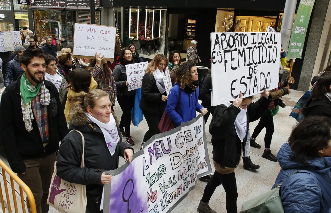 Concentració organitzada per Stop Violències el 25 de novembre passat.