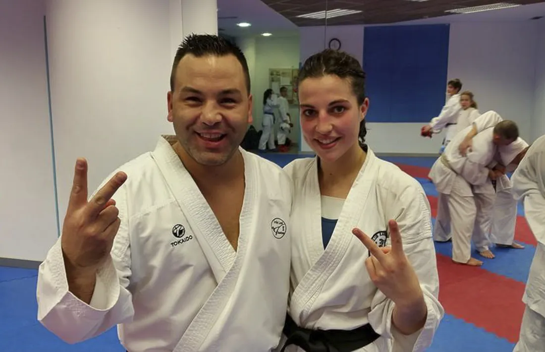 Sandra Herver amb Ivan Leal.