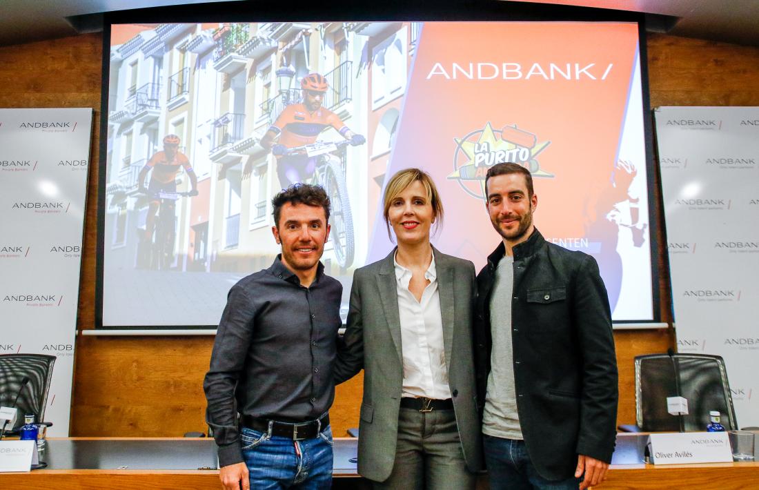‘Purito’ Rodríguez, Anna Olsina i Oliver Avilés després de la presentació de l’equip.