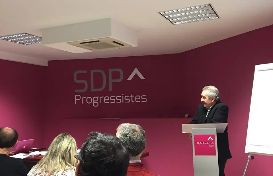 Un moment del consell nacional de Progressistes-SDP de dissabte passat.