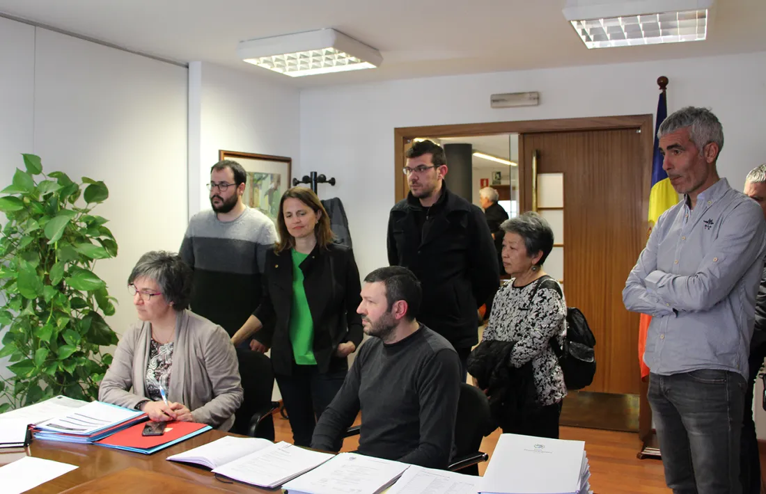 Un moment de la presentació de la candidatura del PS i L’A, ahir.
