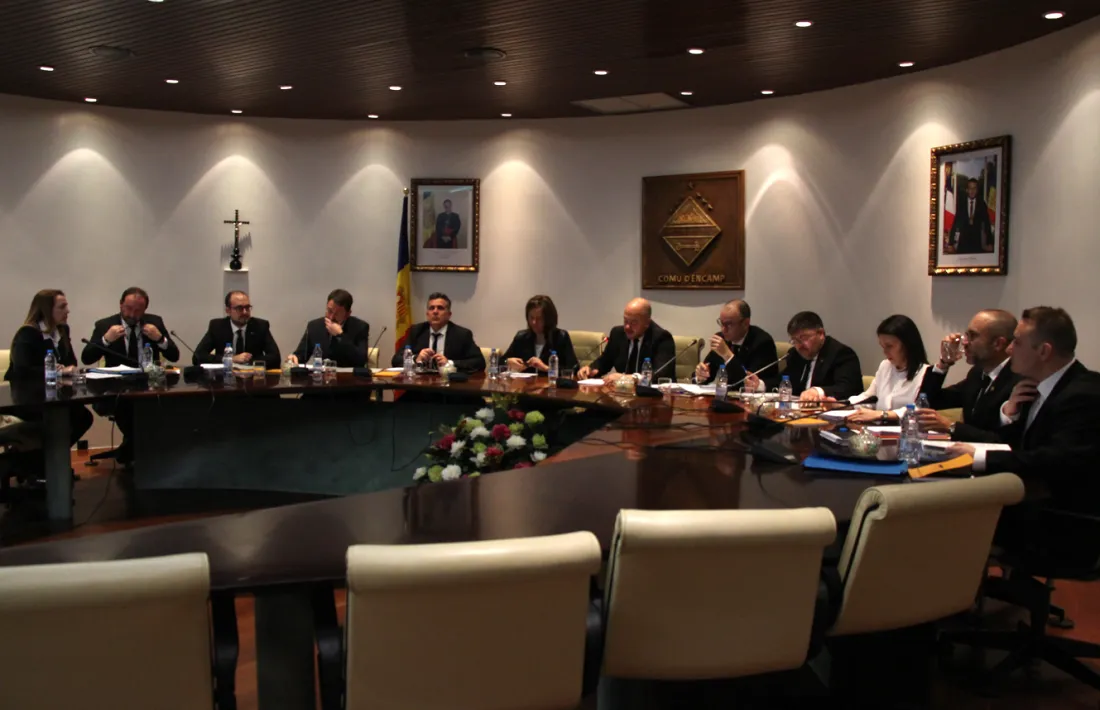 Un moment durant la celebració del consell de comú d'Encamp celebrat aquest dilluns.