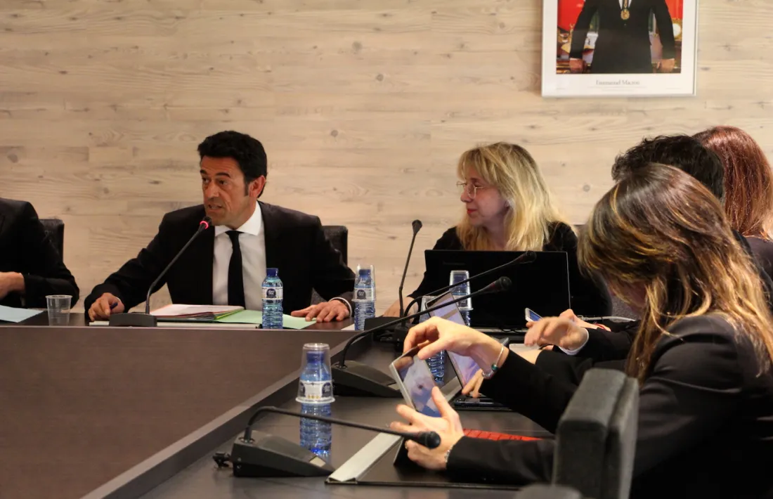 Un moment del consell de comú d'Ordino celebrat aquest dijous al migdia.