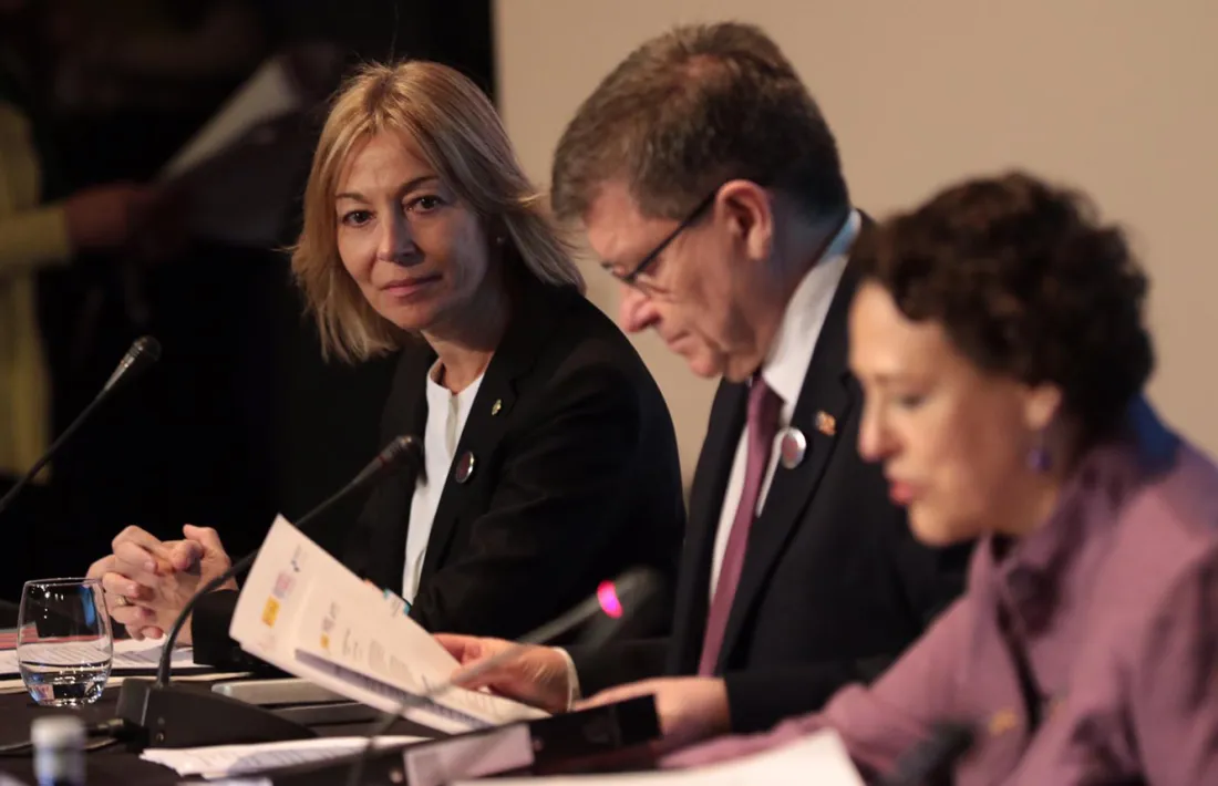 Ester Fenoll, durant la Conferència de ministres de treball d'Iberoamèrica a Madrid.