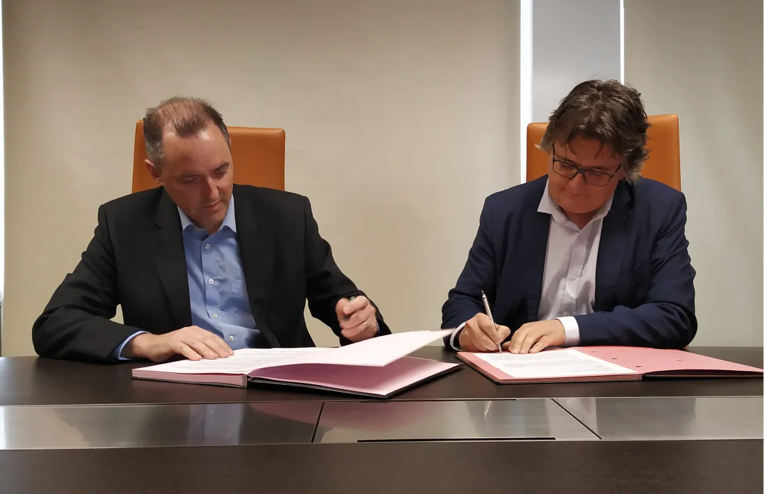 L'acte de signatura de divendres passat.