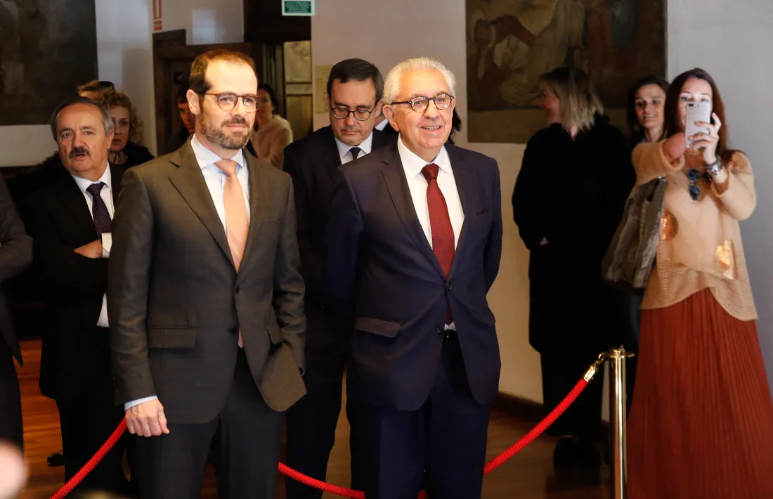 Cerqueda i Pujal en l'acte de renovació d'ahir.