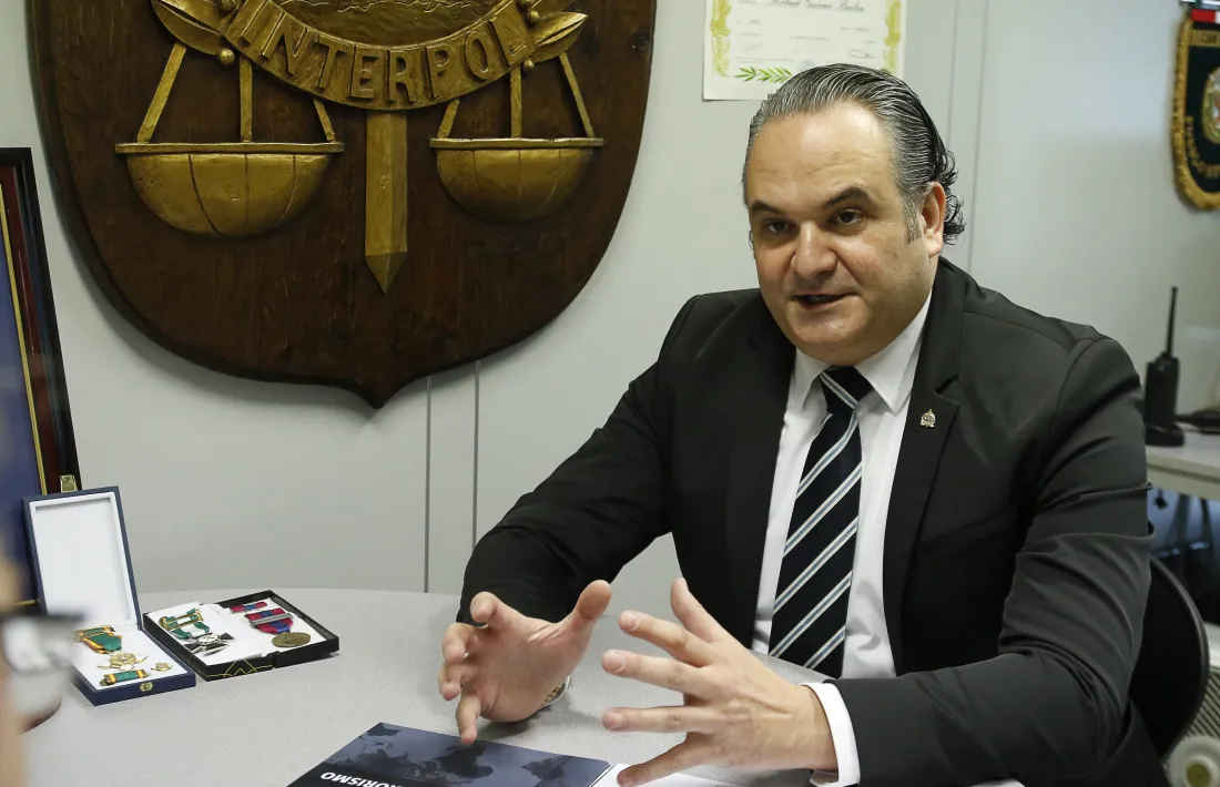 El cap de l’Oficina de cooperació policial internacional i de la Interpol Andorra, Robert Guirao.