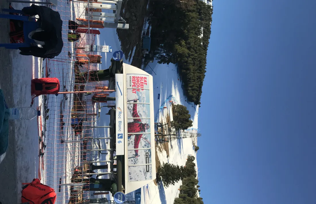 La pista Roc Blanc de la Molina.