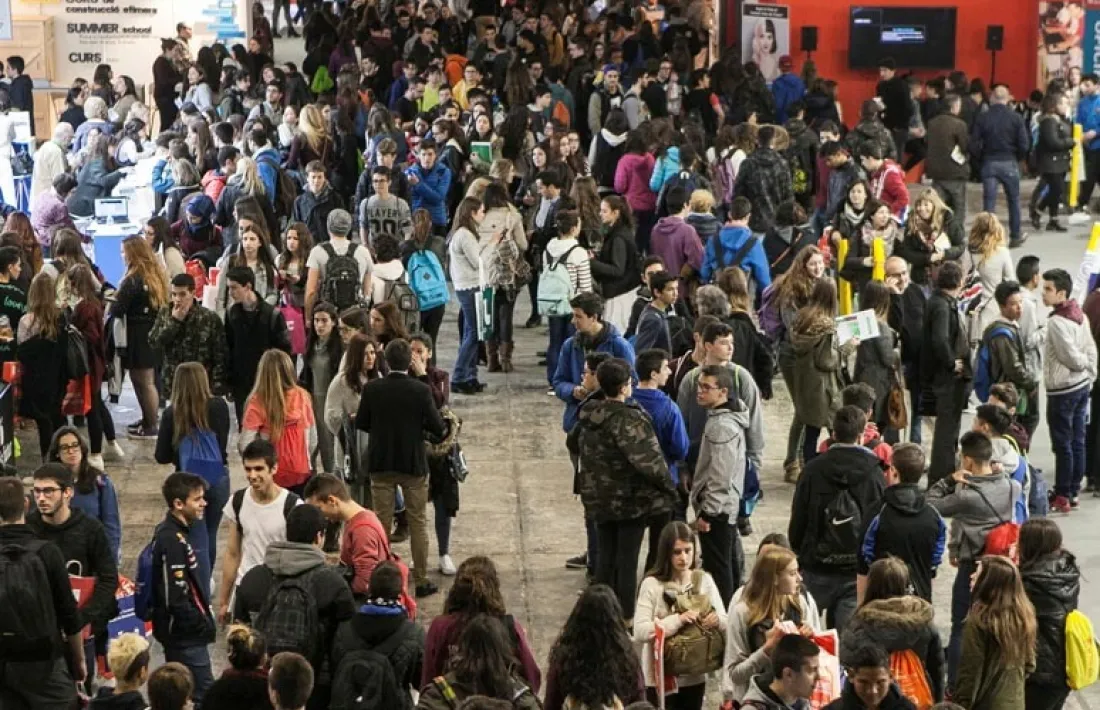 Una imatge del Saló de l'ensenyament de Barcelona.