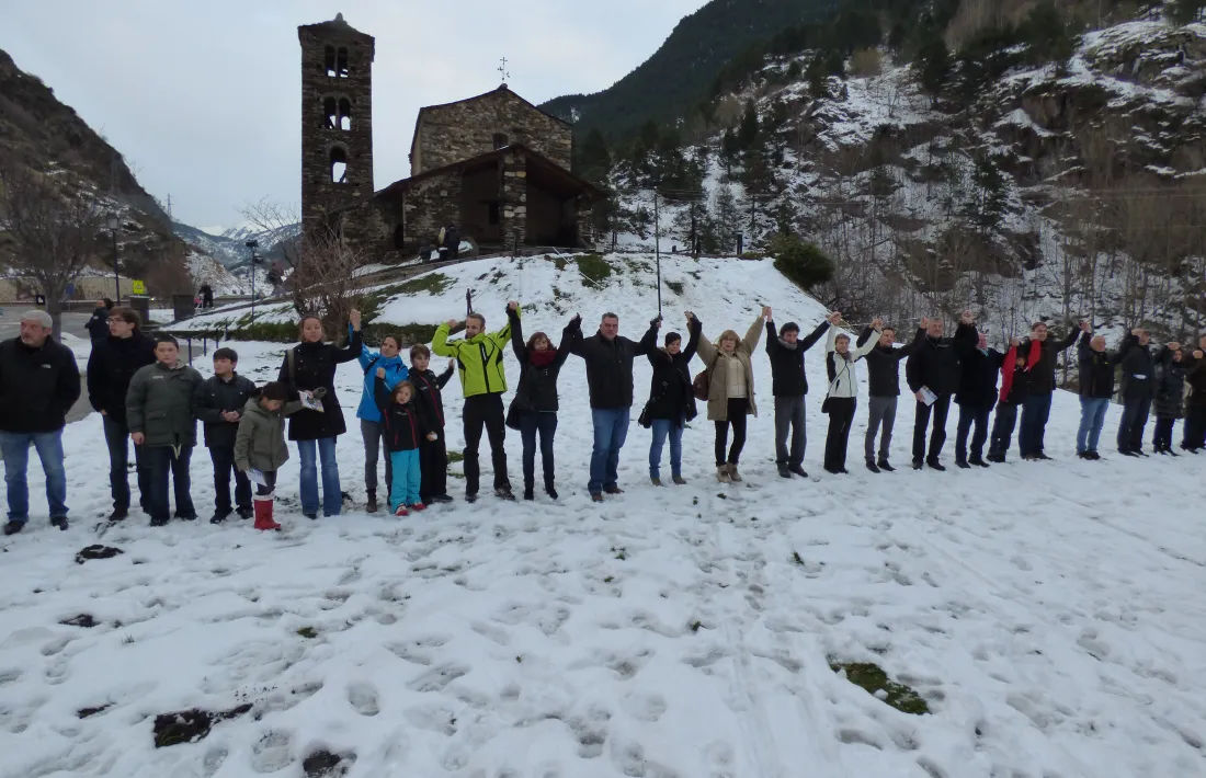 Un acte dels socialdemòcrates reivindicant un major perímetre de protecció.