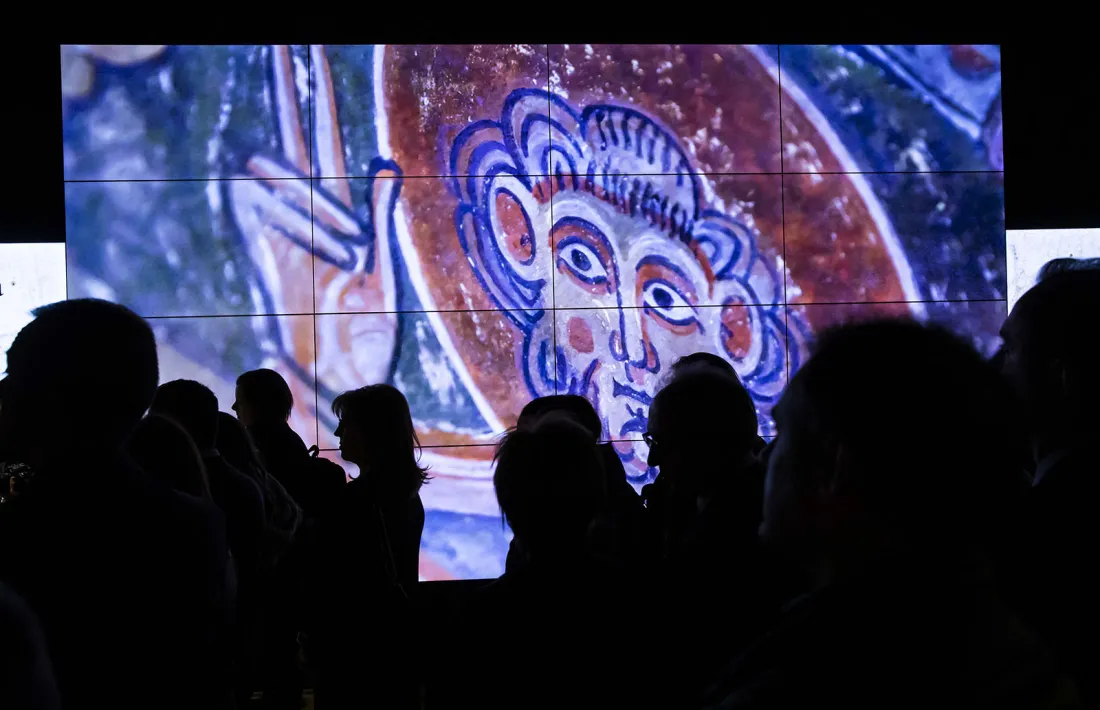 Els frescos són la peça estrella de l’Espai Columba, que incorpora també un videomural amb 18 pantalles i 20 metres quadrats.