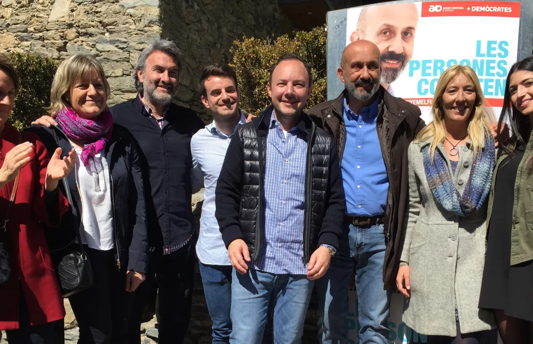 Acció Comunal d’Ordino+Demòcrates per Andorra van ser el grup més nombrós.