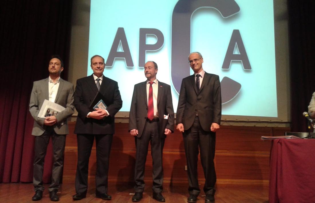 Els quatre candidats que van participar en el primer debat de l’APCA, el 2015.