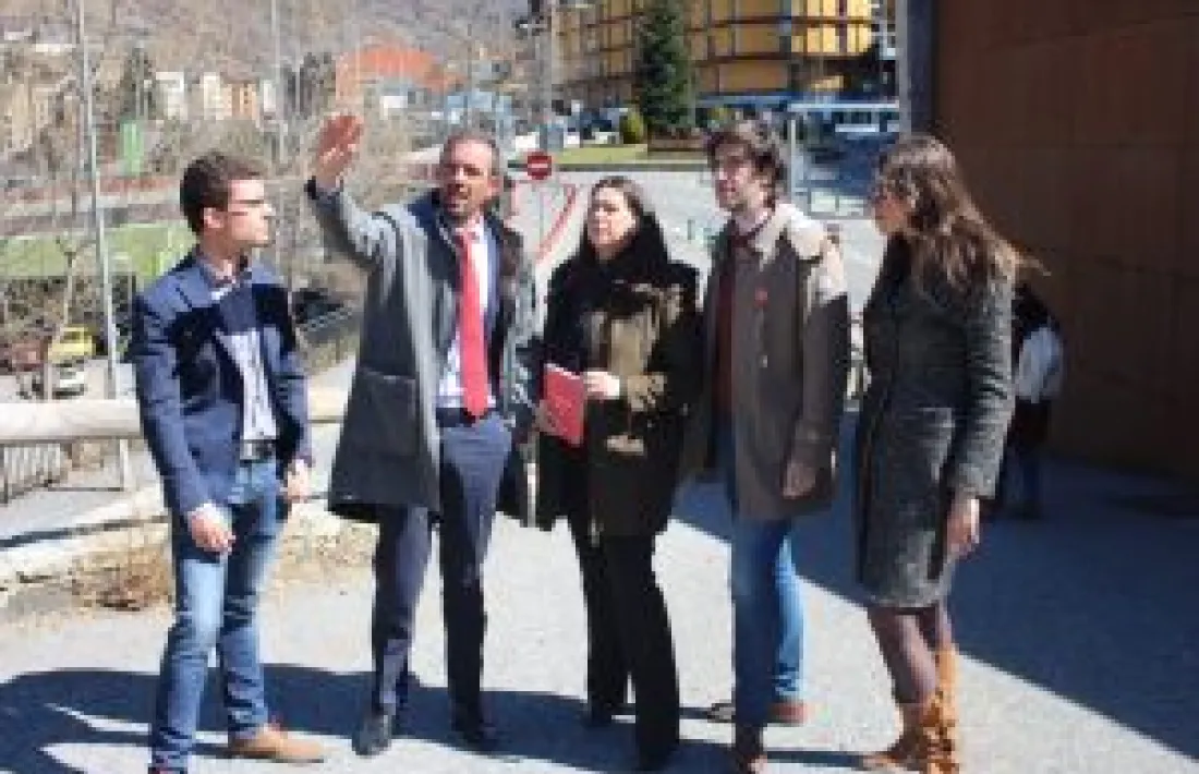 Els candidats, ahir.