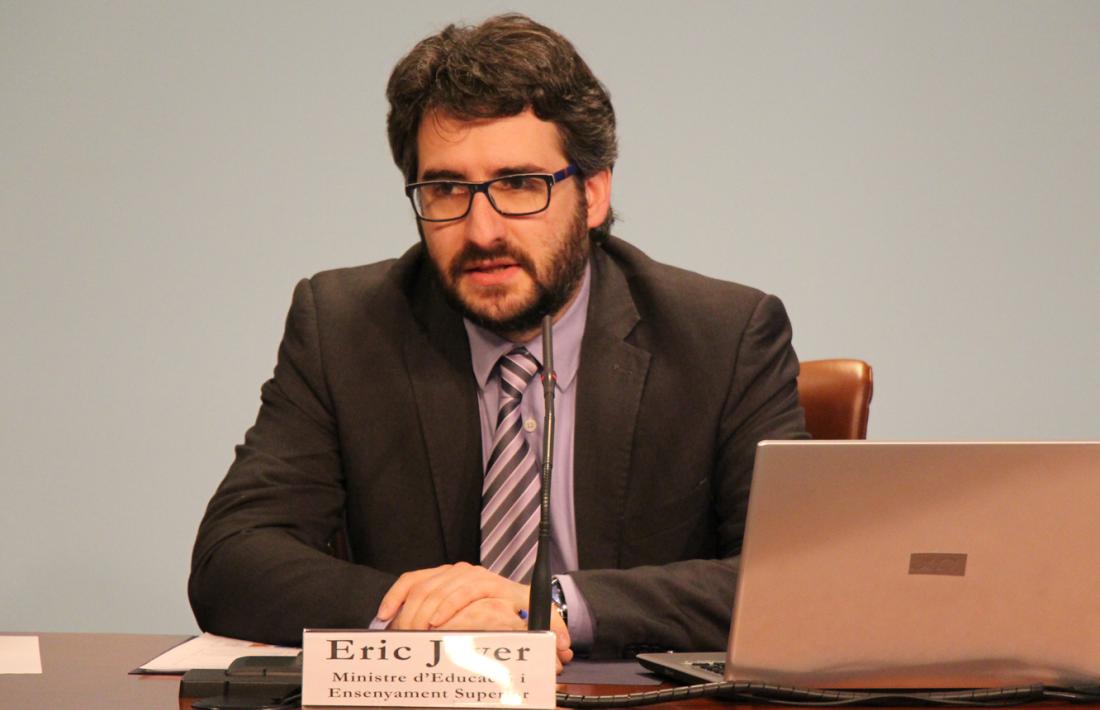 El ministre en funcions d'Educació, Eric Jover.