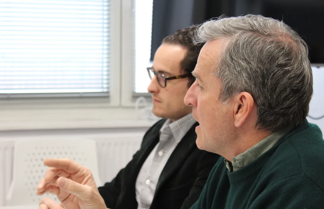 Eusebi Nomen, en la reunió que va mantenir ahir amb l’Empresa Familiar.