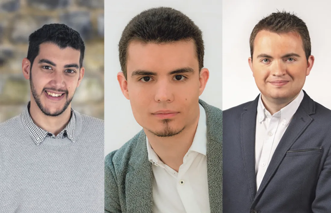 Pere Baró (PS), Jordi Ribes (DA) i Toni Puig (L’A).