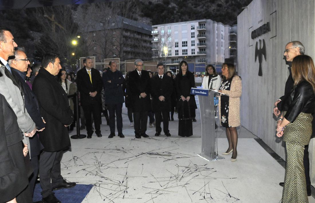 Un moment de la inauguració de l'Espai Columba.