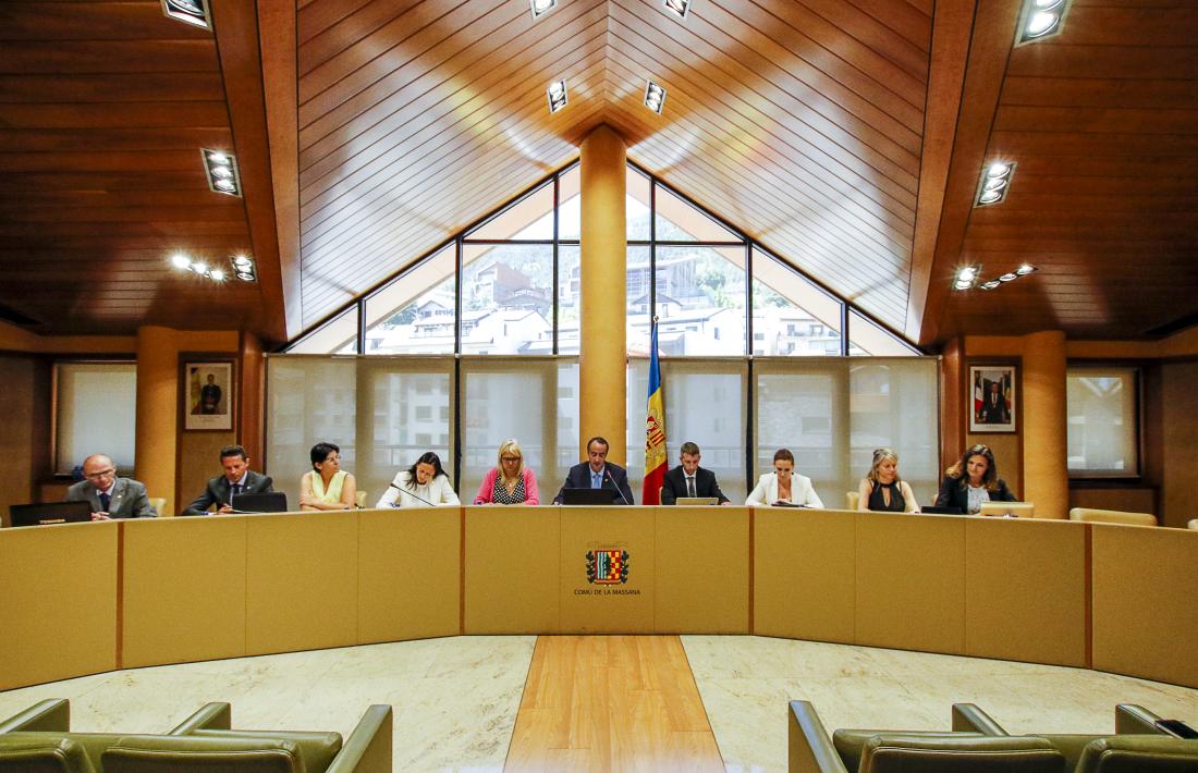 Una sessió del Consell de Comú de la Massana.