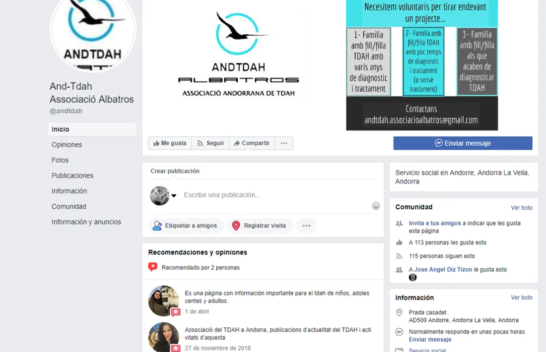 Albatros reclama col·laboració al facebook. 