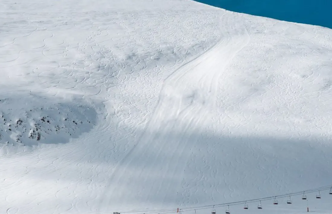 Panoràmica de la pista negra de la Capa a Arinsal, ahir.
