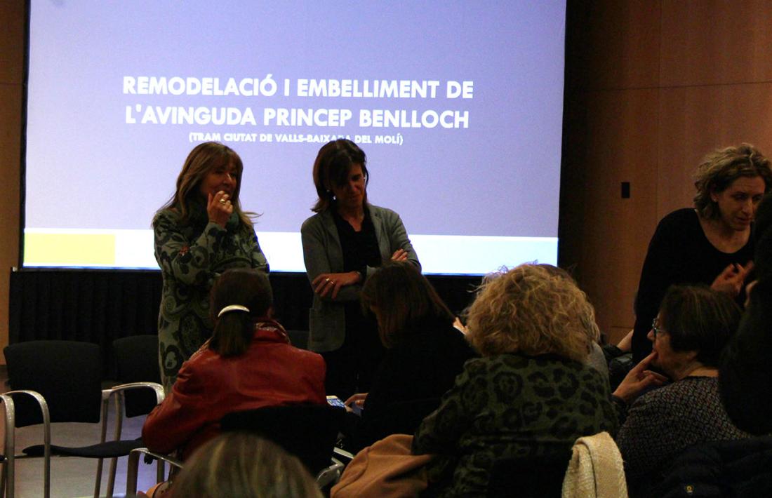 La cònsol major d'Andorra la Vella, Conxita Marsol, amb la consellera de Social i Participació Ciutadana, Ester Vilarrubla.