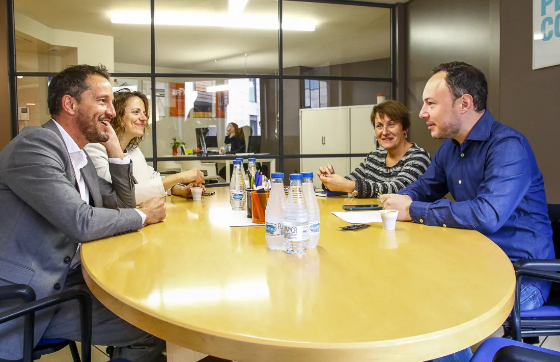 Un moment de la trobada de Demòcrates i Partit Socialdemòcrata.