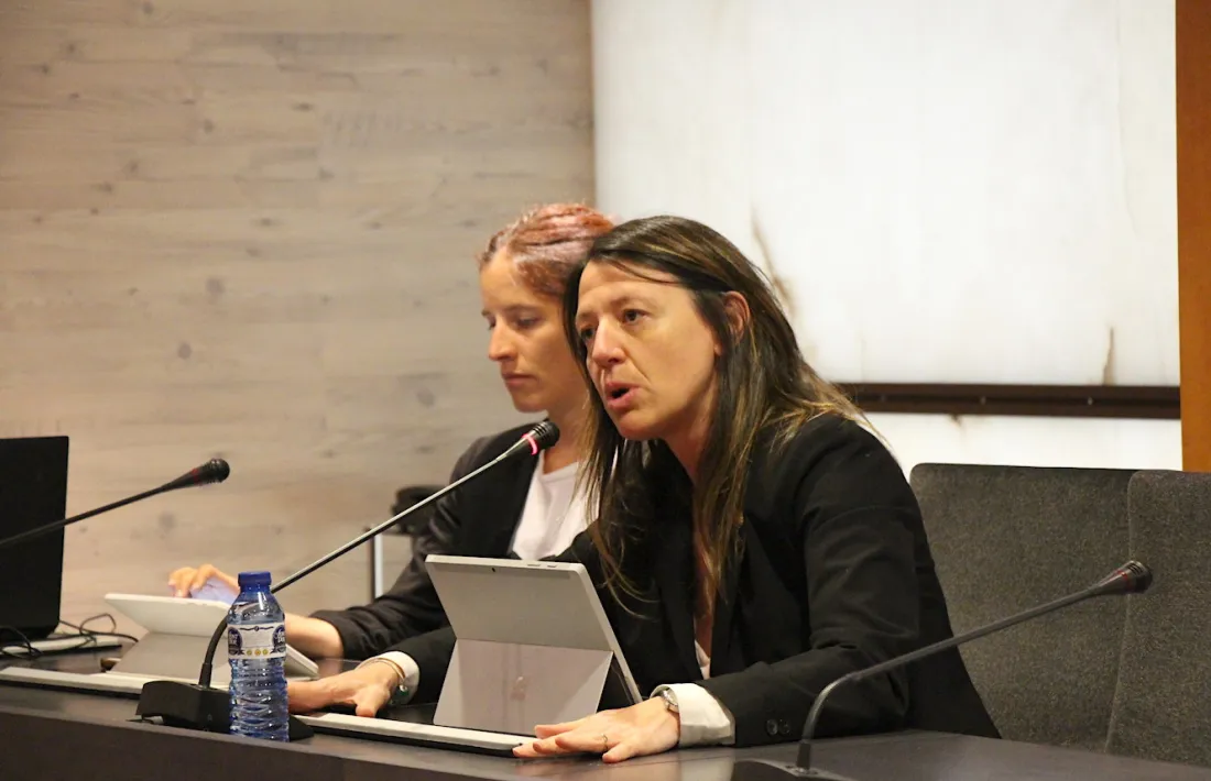 Un moment del consell de Comú celebrat ahir al matí.