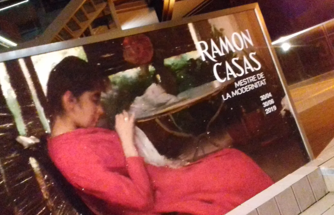 El cartell de 'Ramon Casas, metre del modernisme', que obrirà demà a Artalroc i que s'hi podrà visitar fins al 30 de juny.