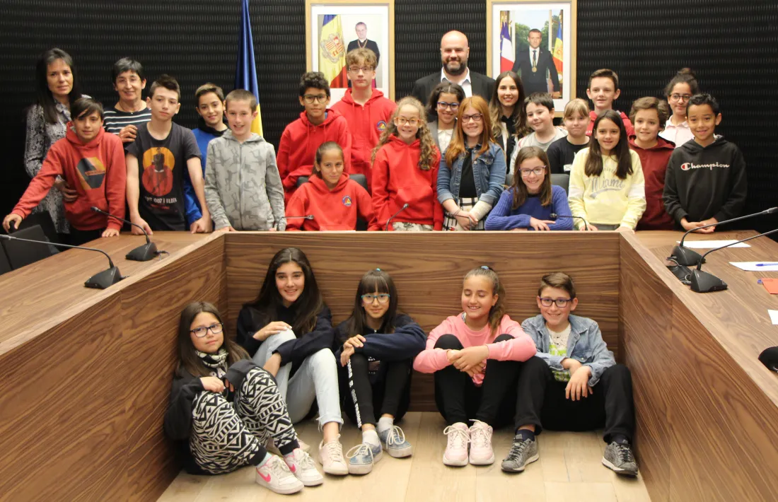 Nens i nenes que han participat en el Consell d'infants d'Escaldes-Engordany.