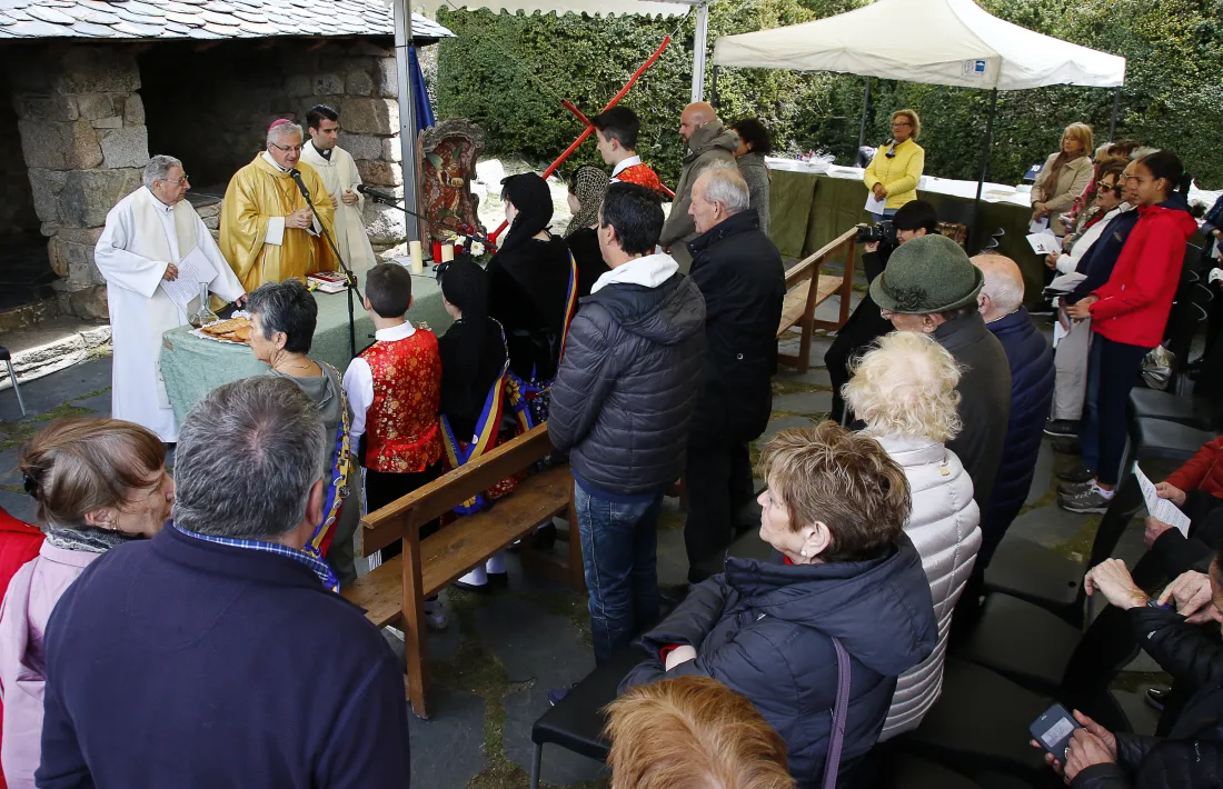 El copríncep episcopal i arquebisbe d’Urgell, Joan-Enric Vives, va presidir la missa que es va celebrar a la una del migdia.