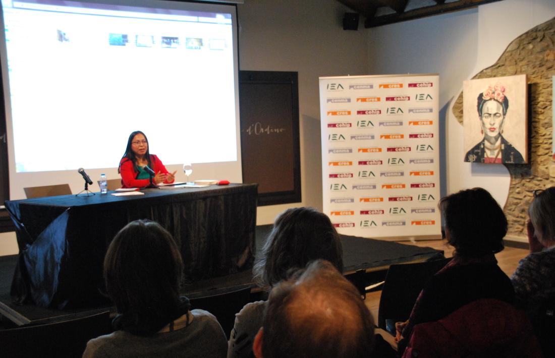 La filòloga i periodista Sonia García, a l'Era d'Ordino, seu de 'Geografies'.