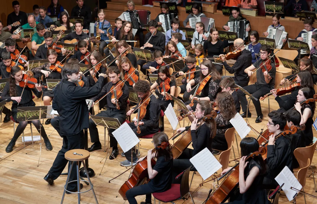 L'edició de l'any passat del concert de primavera de la Jonca a l'Auditori Nacional.