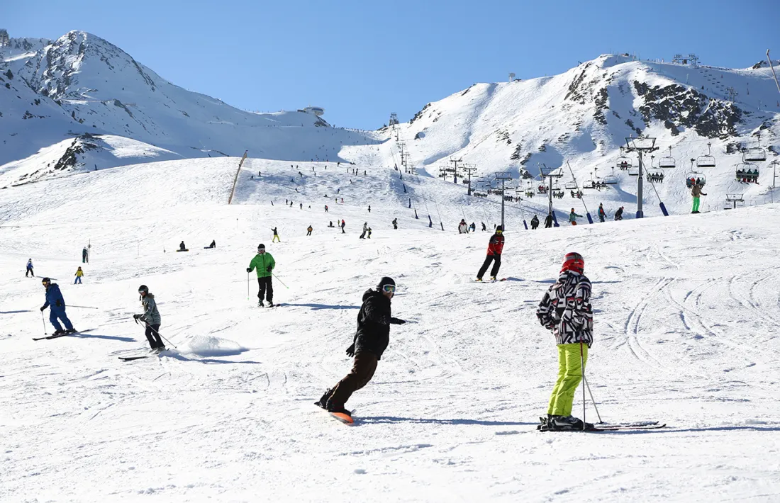 Les pistes del Pas de la Casa durant el pont de desembre.