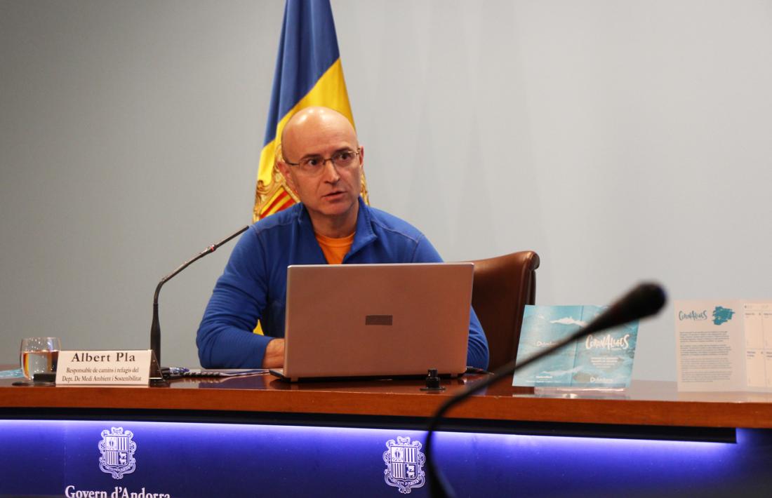 El responable de camins i refugis del departament de Medi Ambient i Sostenibilitat, Albert Pla.