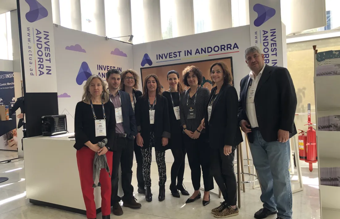 Delegació andorrana que participa al ‘World Retail Congress’.