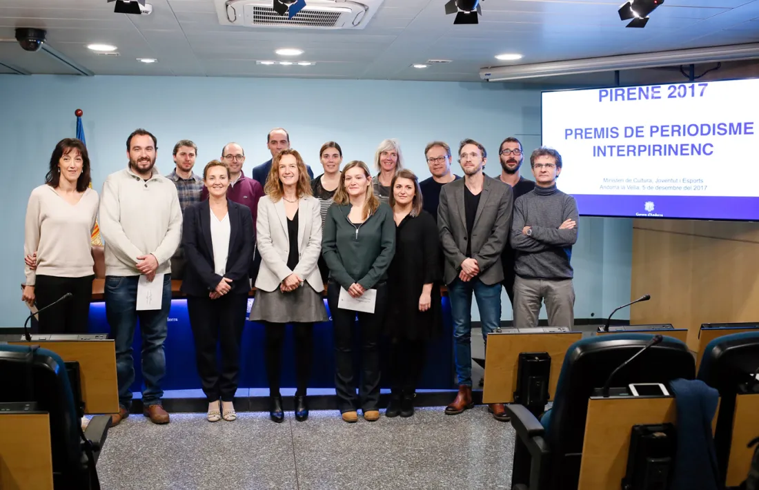Els guanyadors i el jurat del 2017.