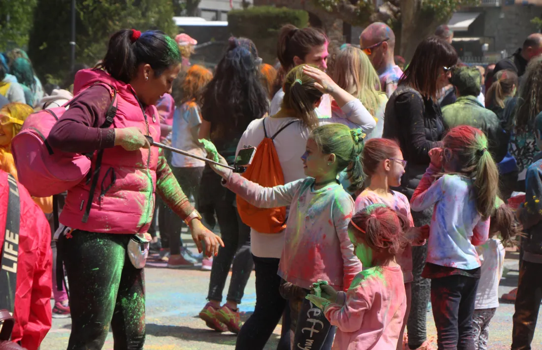 Un moment de la 'Holy Party' celebrada aquest diumenge a Encamp.