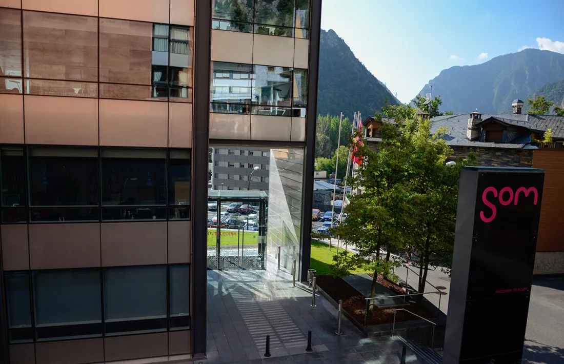 Edifici d'Andorra Telecom a Santa Coloma.