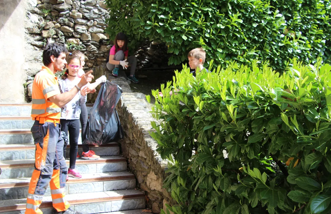 Un dels grups dels alumnes de l'Escola Andorrana d'Ordino.