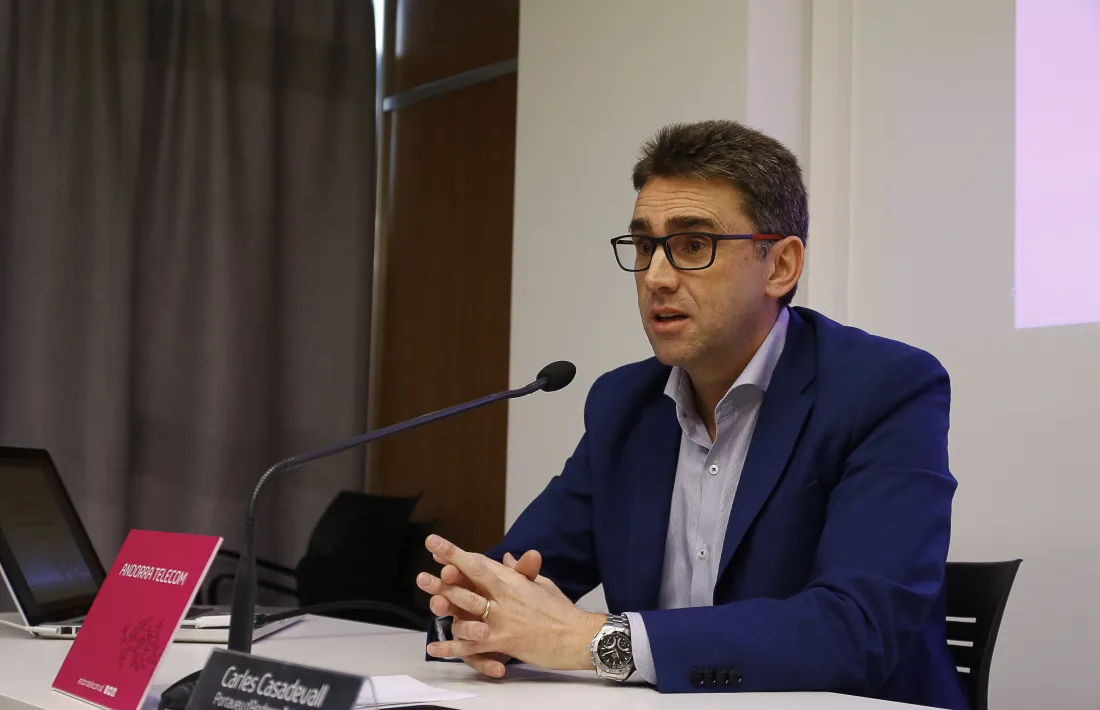 Carles Casadevall, portaveu d’Andorra Telecom.