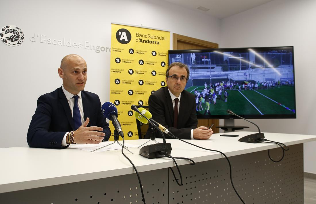 Jordi Vilanova i Josep Segura van presentar ahir els Esports d’Estiu.
