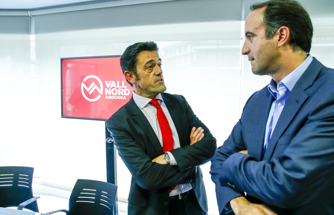 Baró i Mortés van comparèixer ahir per presentar el contingut de l’acord sobre el futur de Vallnord.