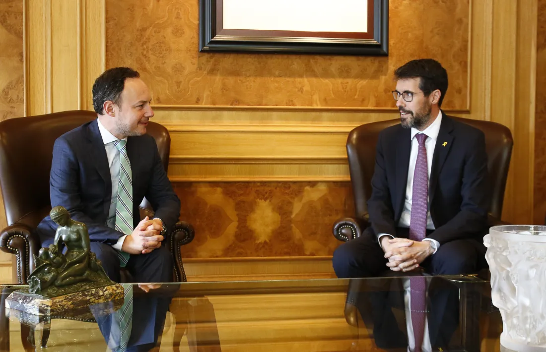 El cap de Govern, Xavier Espot, i l'alcalde de la Seu d'Urgell en funcions, Albert Batalla.