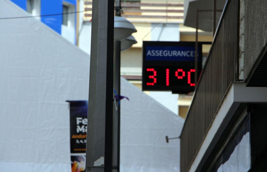 Andorra entra en vigilància groga i demà serà el dia més calorós