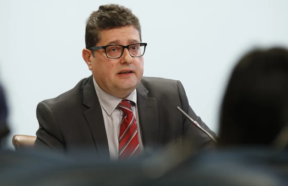 El cap de la Unitat d’Intel·ligència Financera, Carles Fiñana, en una compareixença anterior.