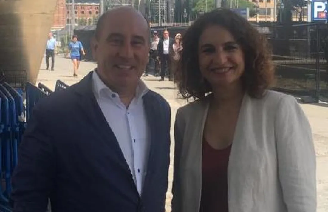 Alfons Clavera i Maria Jesús Montero.
