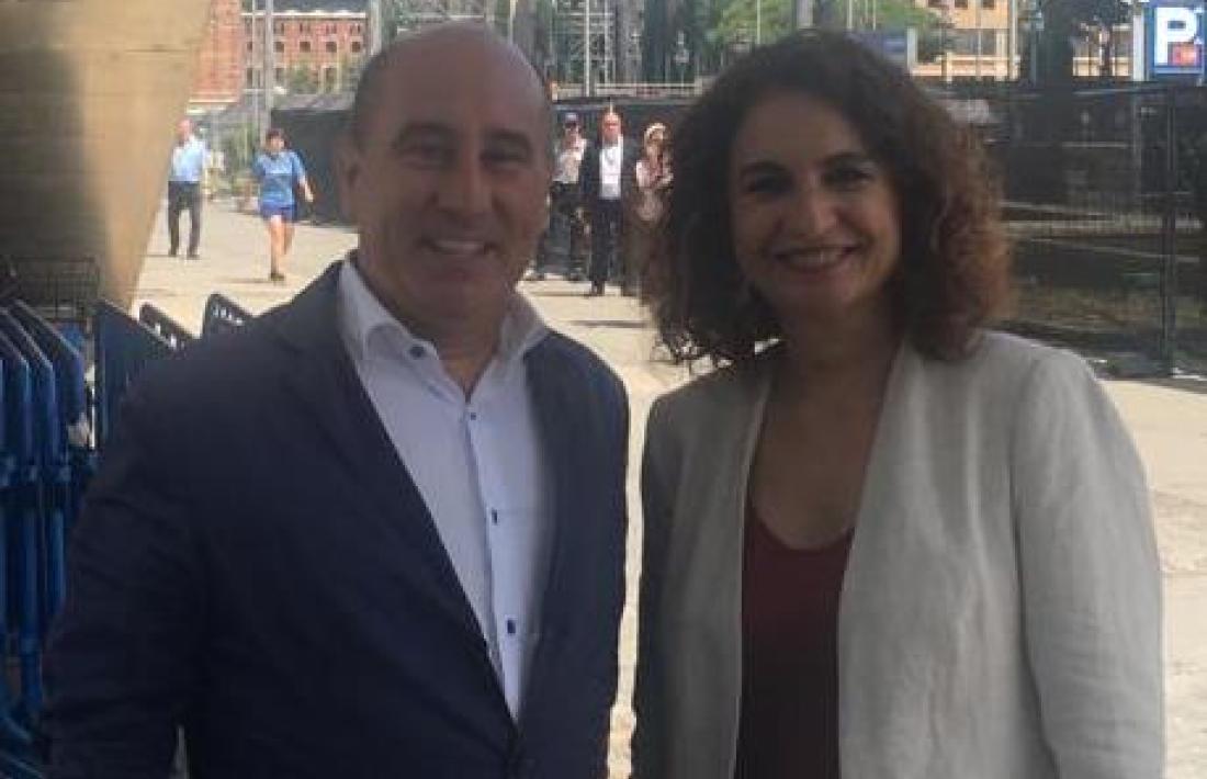 Alfons Clavera i Maria Jesús Montero.