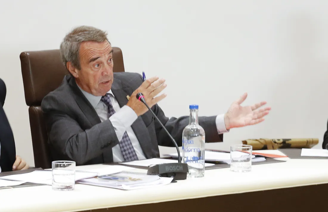 L’actual conseller comunal de la formació Jordi Minguillón, al Comú d’Andorra la Vella.