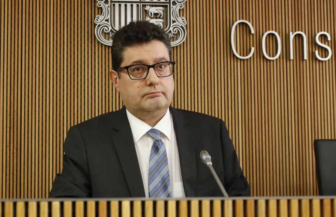 El cap de la Unitat d’Intel·ligència Financera, Carles Fiñana, en una compareixença anterior.